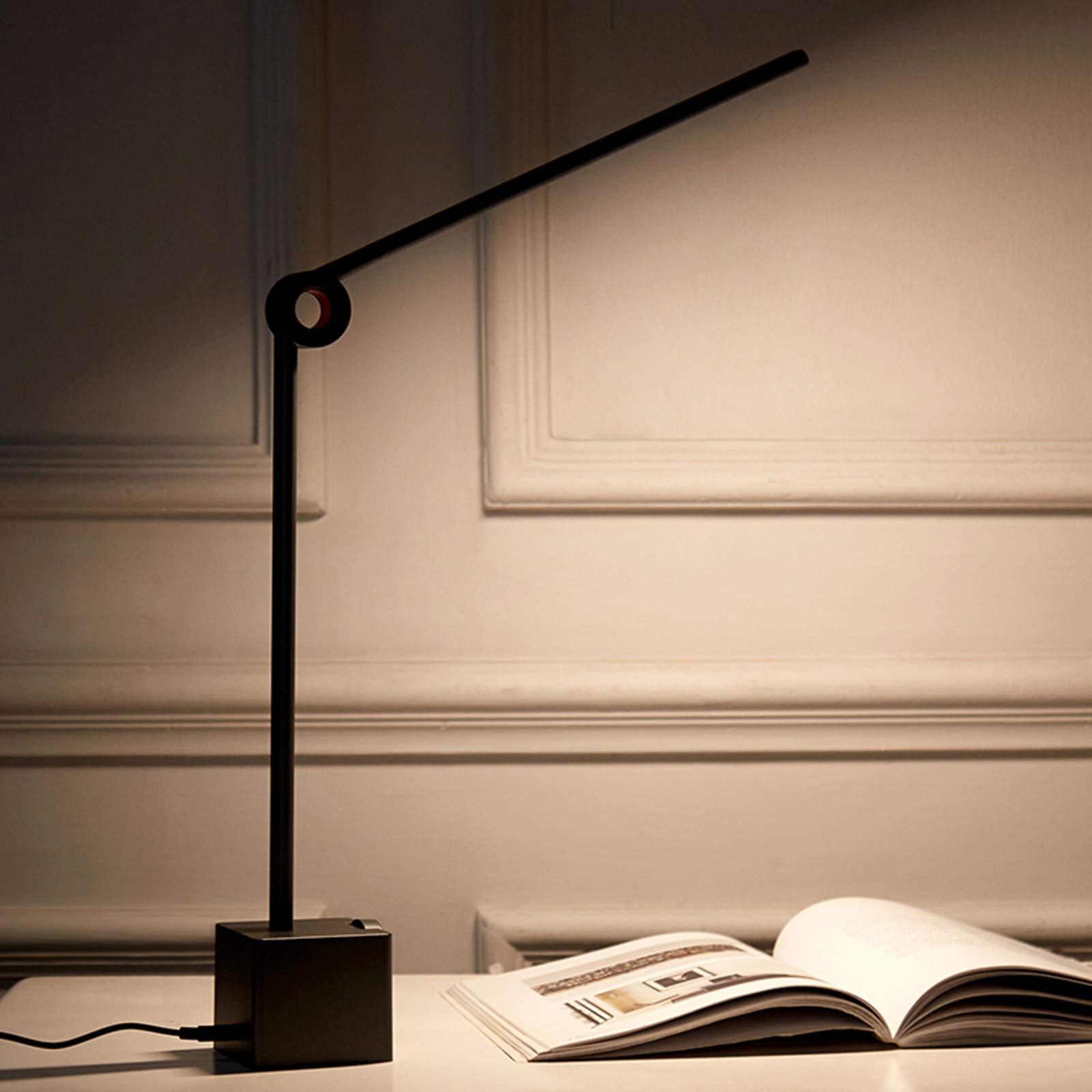 Lampa stołowa do czytania Kreatywna lampa biurkowa LED 10W Ściemniana lampa biurkowa, przełącznik przycisków, minimalistyczna składana lampa do czytania, studiowania, pracy lampka biurkowa