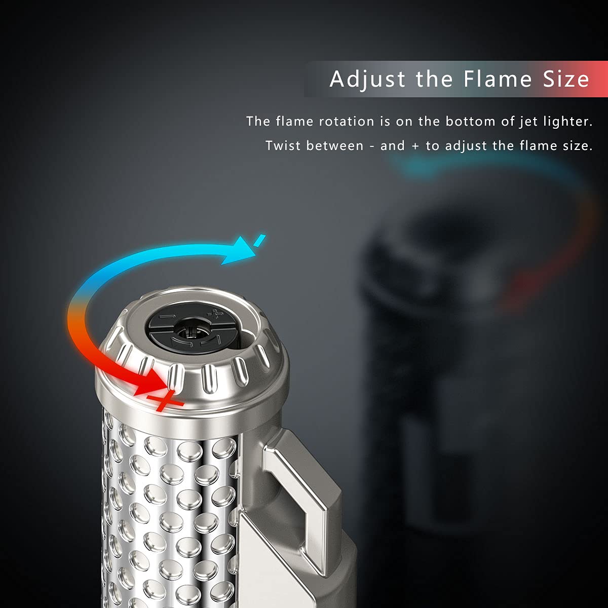 JOPOO Jet Flame Lighter, Turbo Torch Lighters, Refillable Windproof Gas