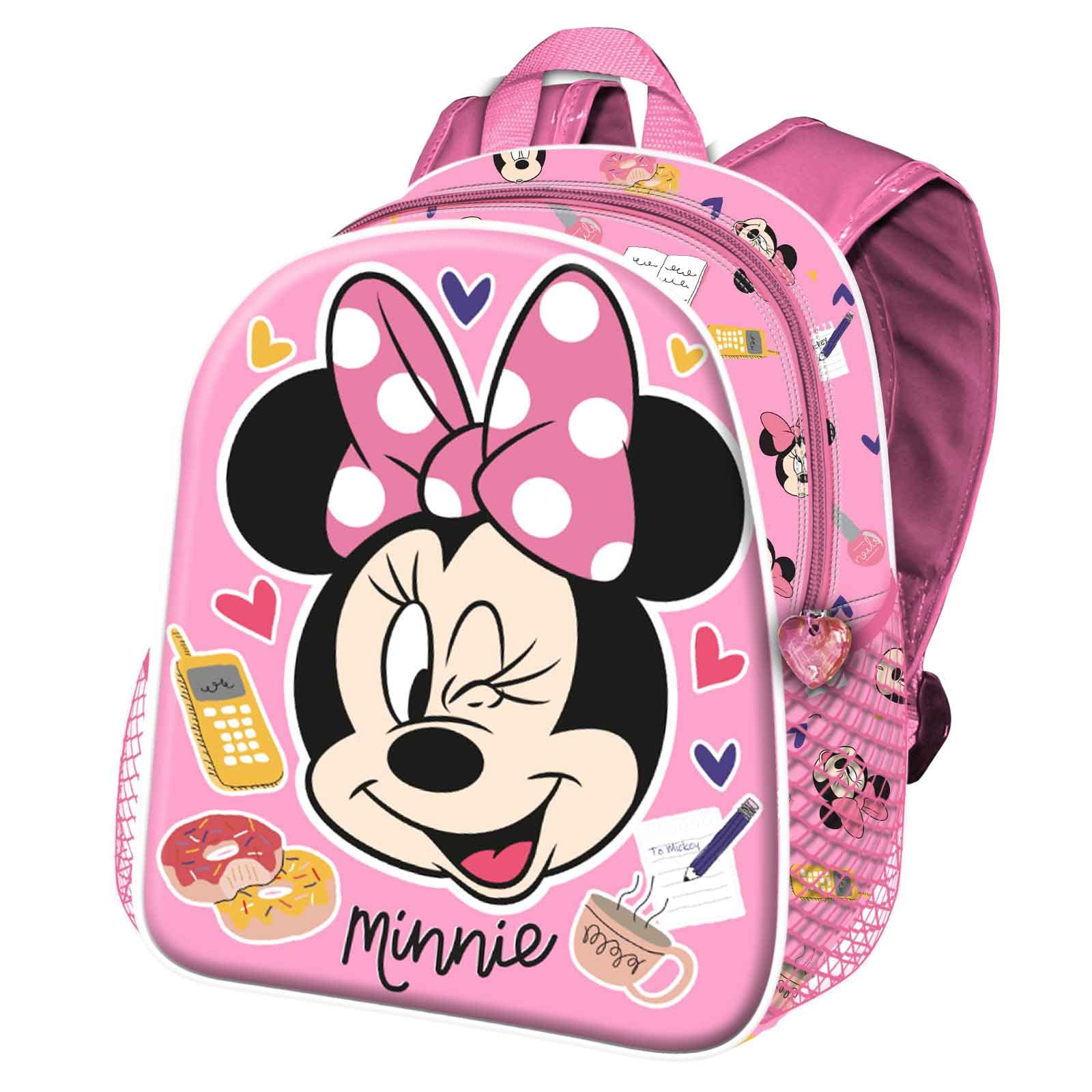 Disney Minnie Mouse Wink-Mochila Basic, Rosa, 31 x 39 cm, Capacidad 18.2 L