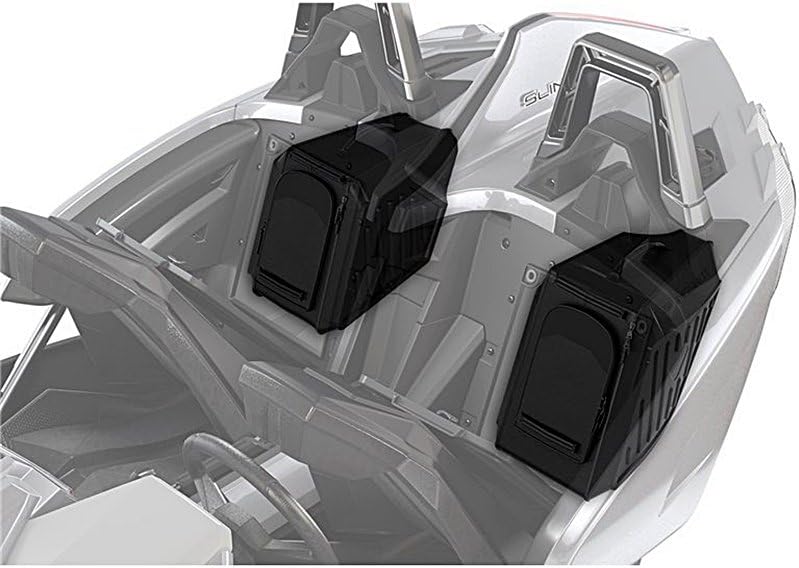 Polaris Slingshot Passenger Side Overnight Bag 2015-2021, Black, 2L, 4 Compartments, Nylon, Shoulder Strap with Web Handle