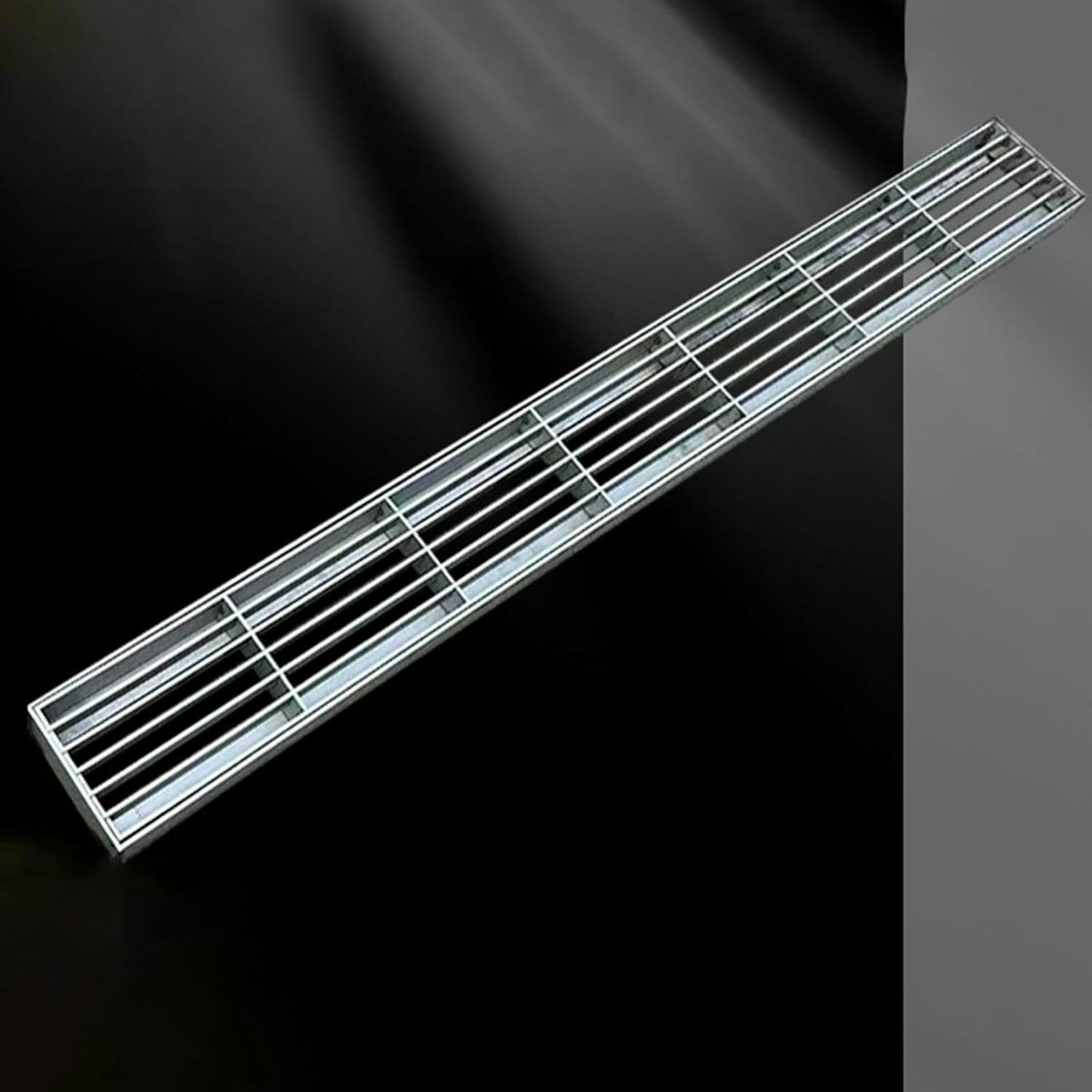 Caniveau extérieur pour décoration de la cour et couvercles de puits de 100 cm fins pour jardin
