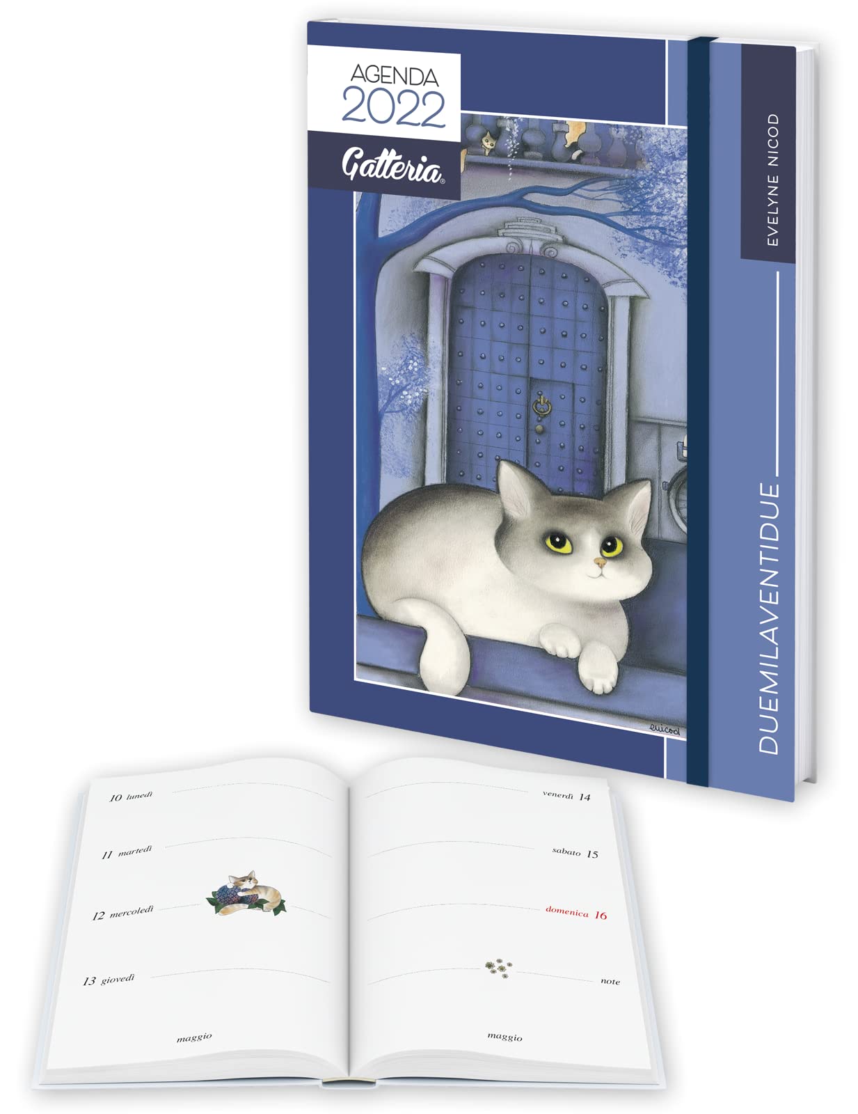 AkenaGatteria Weekly Diary 2022, Blue