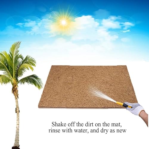 Miniatura 9 de Hamiledyi Alfombra de reptil de 35.4 × 15.7 pulgadas, sustrato de fibra de coco, alfombrilla de jaula de lagarto grande, forro de fibra de coco de