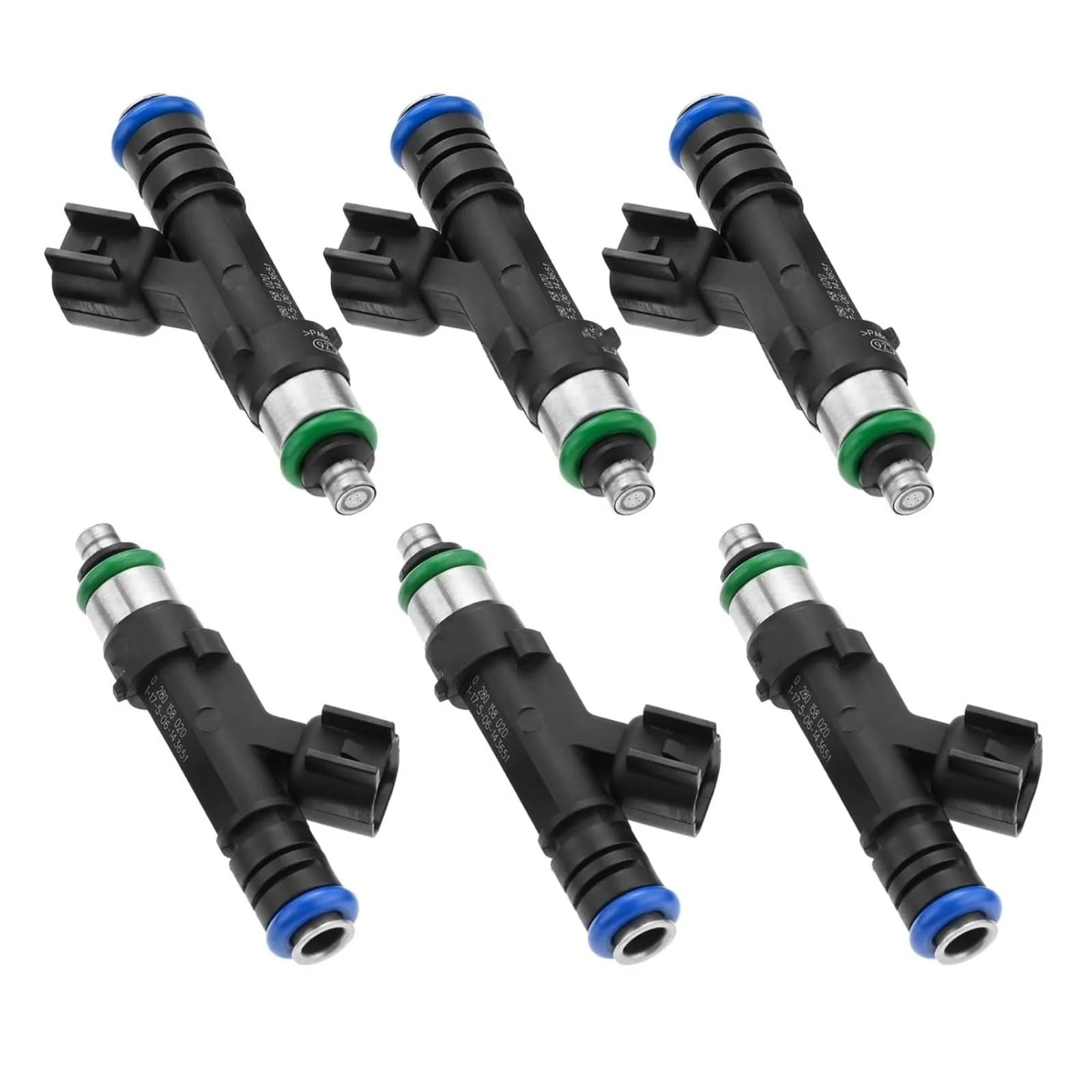 etrol Fuel Injectors for Jeep for Liberty for Commander 3.7L V6 53032701AA 6 X Fuel Injectors 0280158020