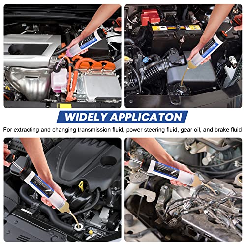 Ptstel Oil Fluid Extractor,Manual Extraction And Filling Pump, Automotive Oil Syringe With Hose,Fluid Transfer Pump For Cars, Brake Fluid Removal, Oil Change, Fluid Change (500Cc) #TOP7