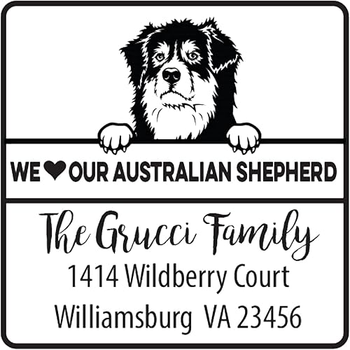 Vista 105 de Infusion Sello de goma cuadrado personalizado para raza de perro (Labrador Retriever)