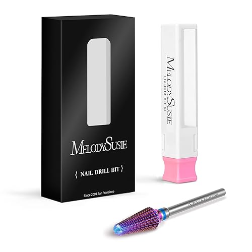 Miniatura 7 de MelodySusie Brocas profesionales de tornado para uñas, brocas multifunción de carburo de tungsteno de 332 pulgadas, adecuadas para manicura,