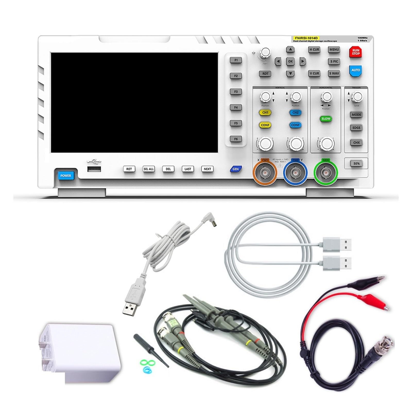 Oscyloskop biurkowy 100MHZ * 2 1GS/s w 1 dwukanałowy oscyloskop cyfrowy 10MHZ Generator sygnału Szybko I DokłAdnie