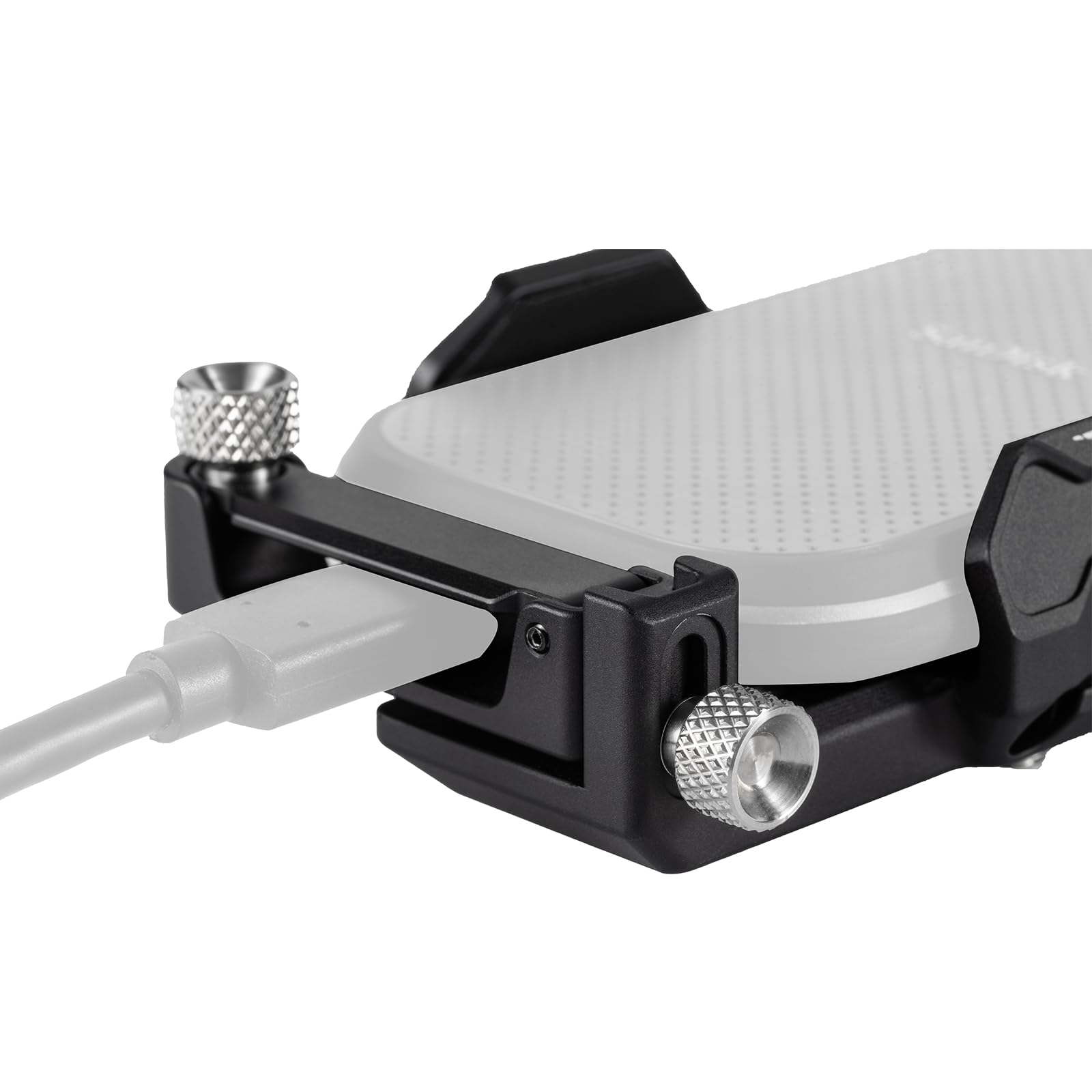 Tilta Supporto universale per unità SSD V2 con slot da 1/4"-20, adatto per SSD da 50-70 mm di larghezza e 15 mm di spessore, nero TA-USDH2-B