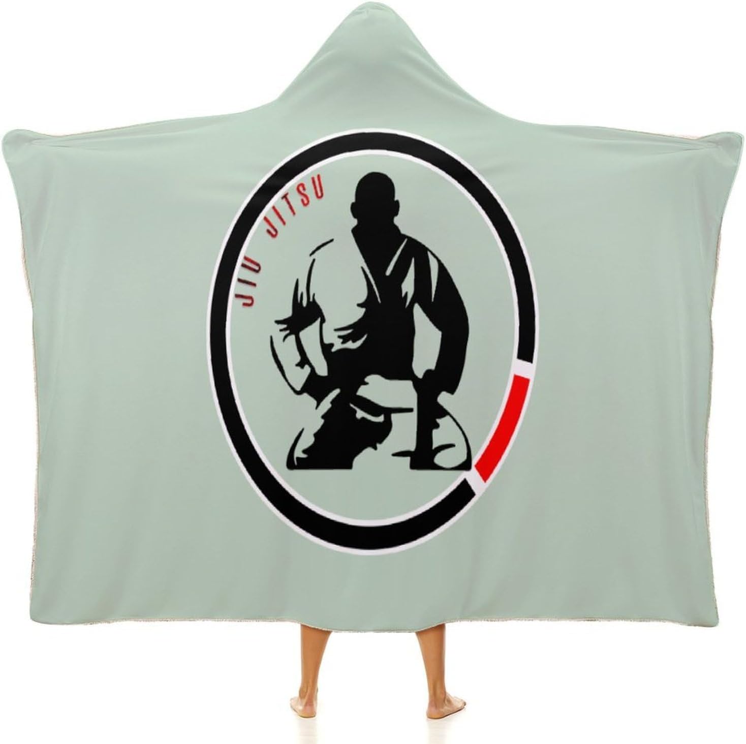 Jiu Jitsu Fashion Wearable Blanket Hoodie Fleece Throw Cloak Robe Unisex