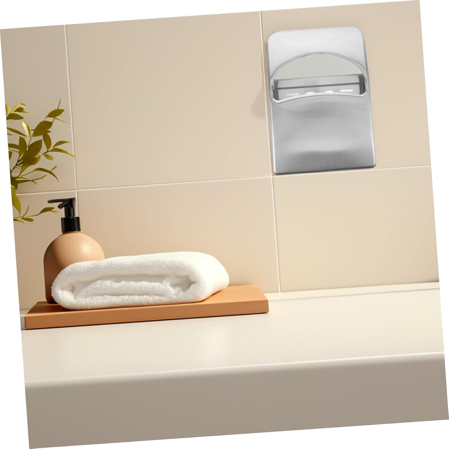 Bathroom Seat Cover Holder Wall-Mounted Stainless Steel for Home Office Hospital