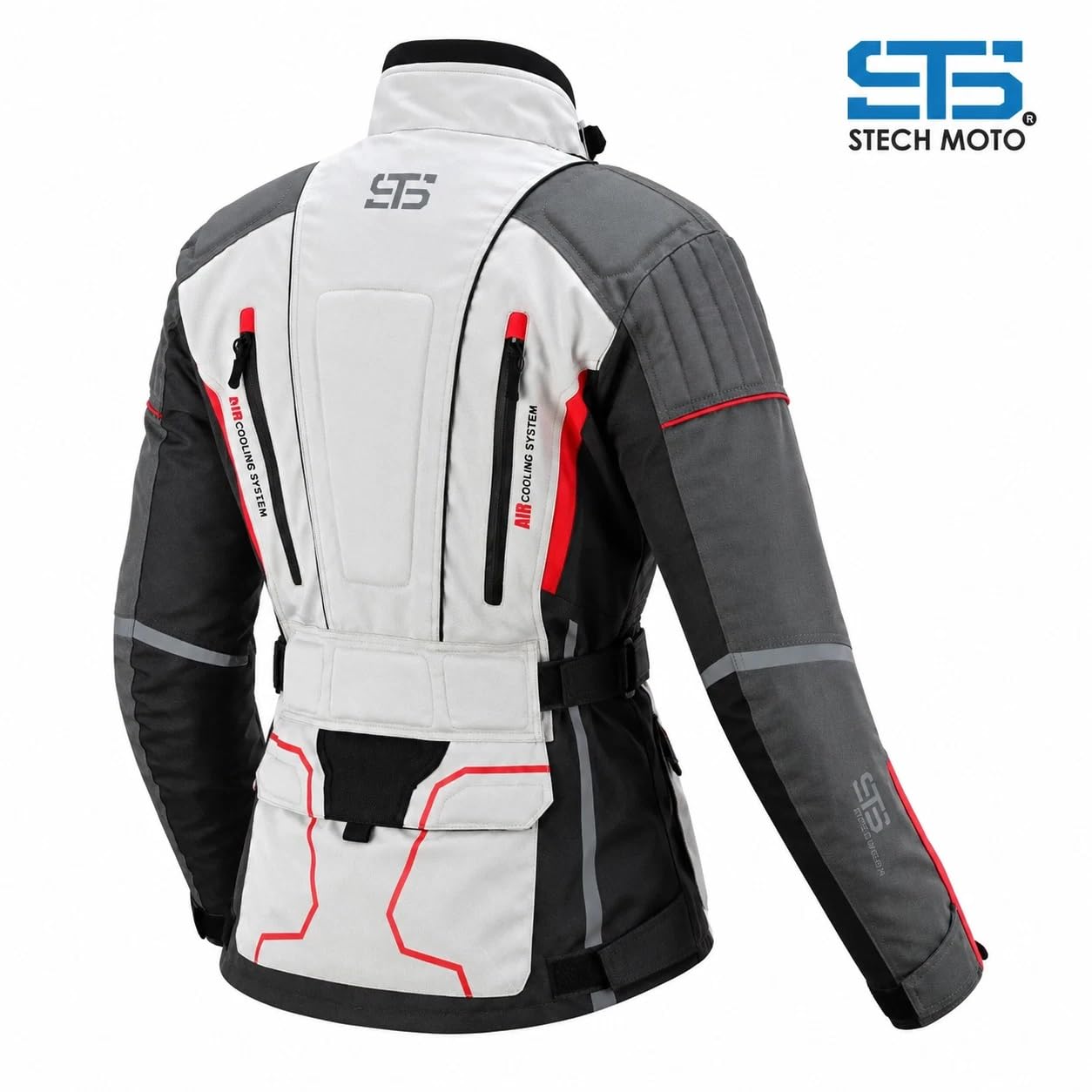 Generico ST 825 Volcano Giacca Moto Donna 4 Stagioni Impermeabile