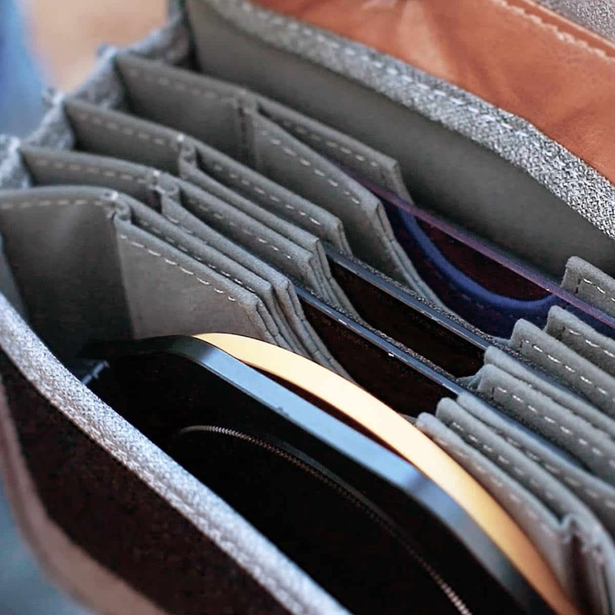 NiSi Caddy-100 mm Filtertasche, Grau