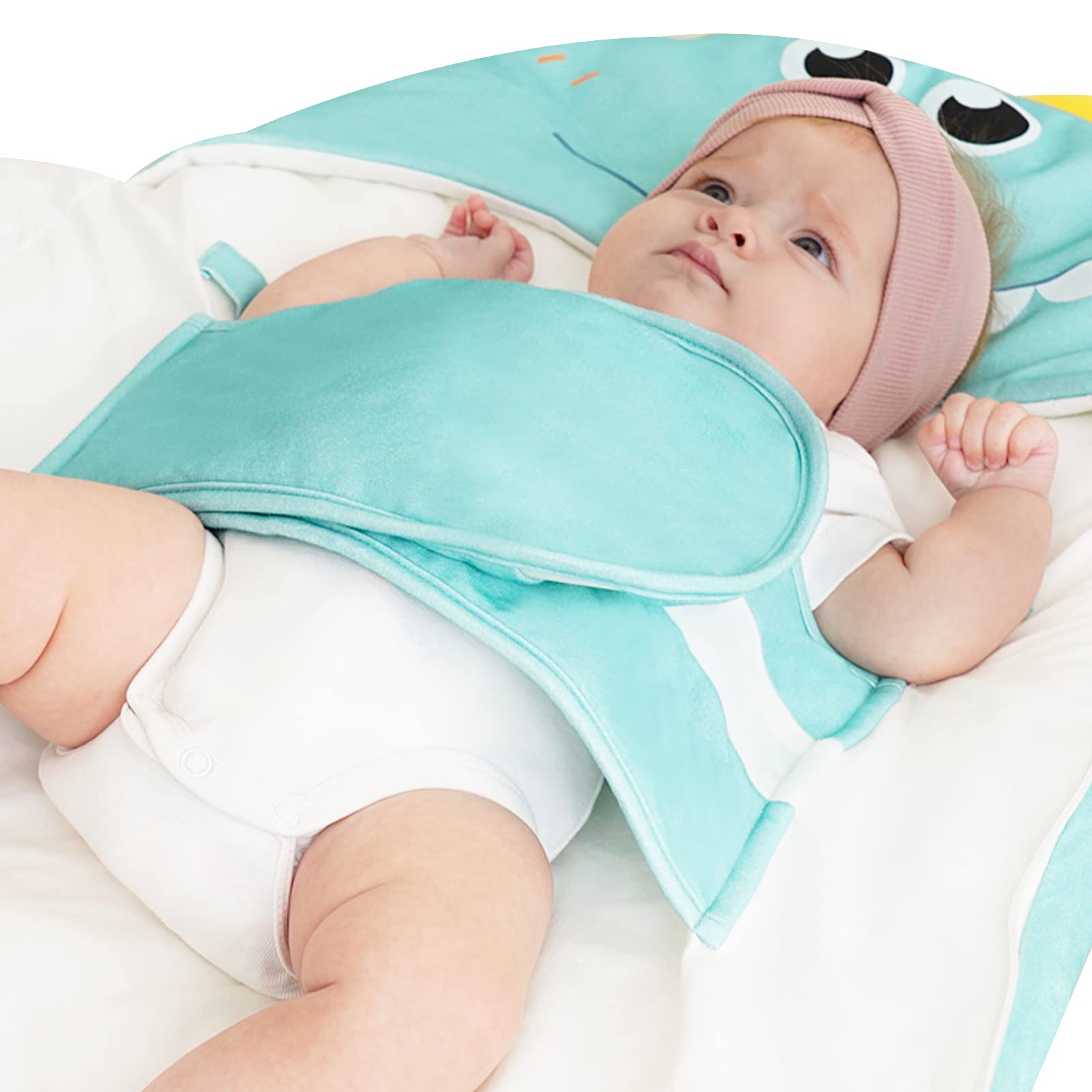 Sacco Nanna Per Neonati 0-18 Mesi - In Cotone, Design Mostriciattolo, Blu Scuro - Foto 2