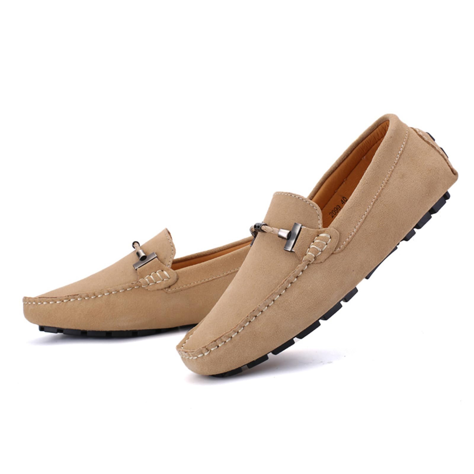 DADAWEN Hommes Daim Penny Loafers Confort Chaussures de Conduite Mocassin Slippers Chaussures de Décontractées