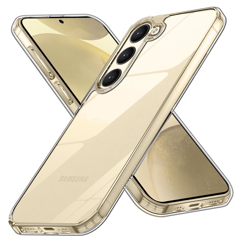 Winble Ultra Hybrid Crystal Clear Back Cover Case for Samsung Galaxy S24 5G | Shockproof Camera & Drop Protection | Hard Clear Back | Bumper Back Cover Case for Samsung Galaxy S24 5G (B0CST78GG8) Amazon Price History, Amazon Price Tracker