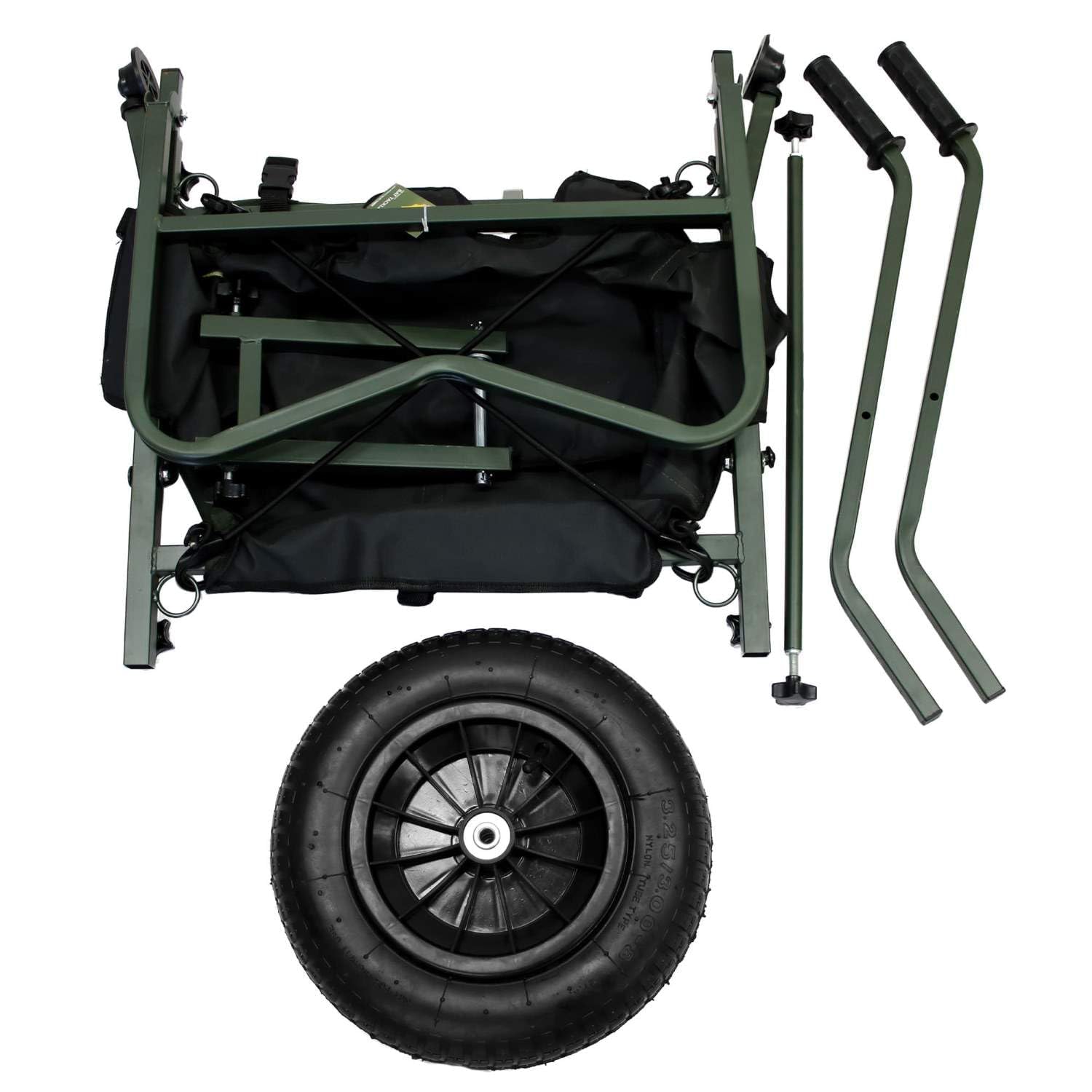 XXL Barrow - Carrello da pesca - Ruota in PU MAI Più forature - Smontabile - Regolabile - Include custodia 600Dn - Carrello per il trasporto - Carrello Viscar - Trolley - Telaio allungabile