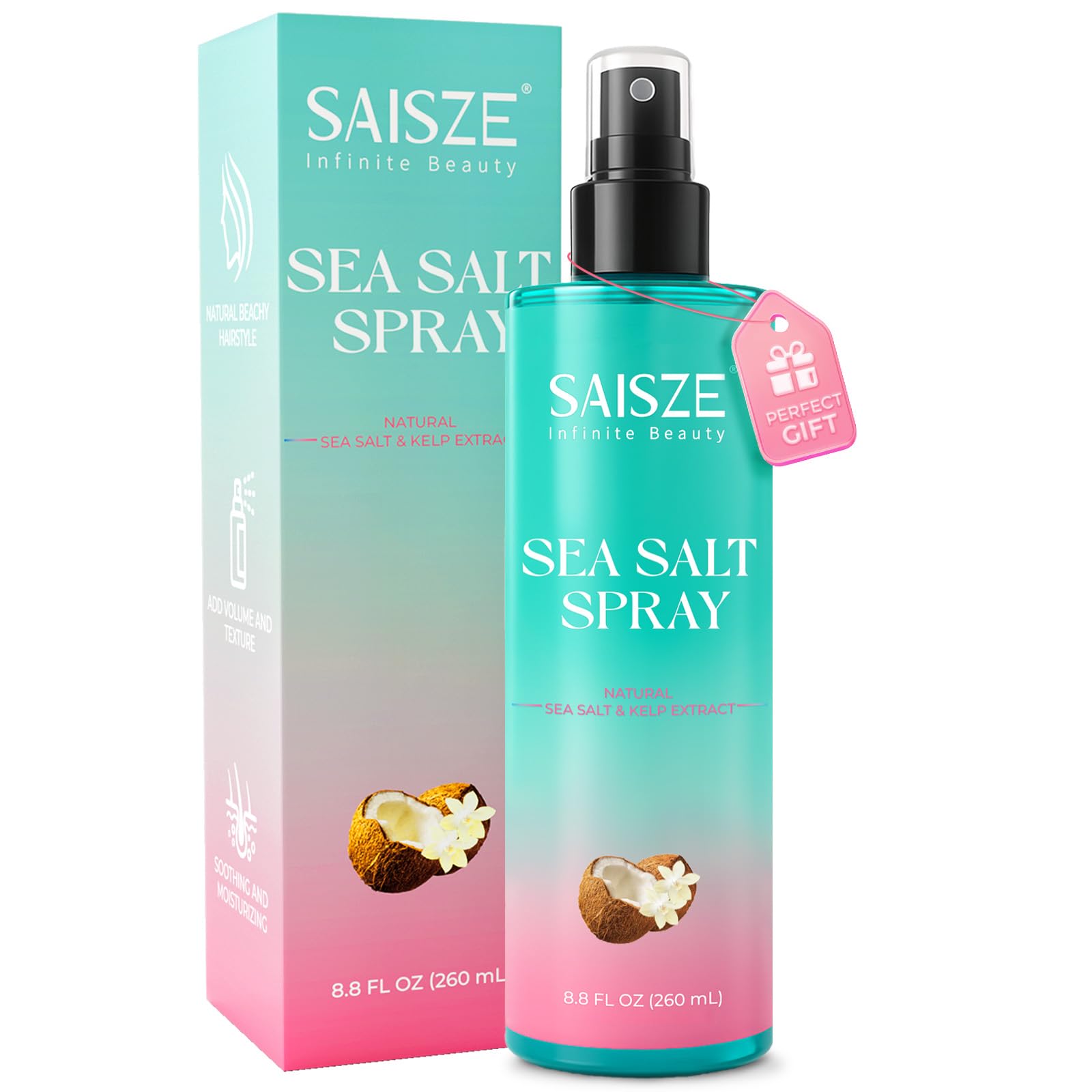 Sea Salt Spray for Women and Men Valentines Day Gifts Travel Essentials Textured Beach Waves Volume for Curly
