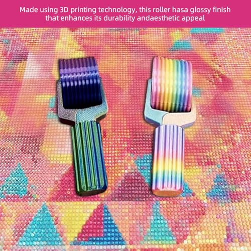 Image of 2-Pack Diamond Art Roller - Diamond Painting Tools, DIY Craft Tool for Rhinestone Embroidery, Diamond Painting Press Roller for Smooth Pressing, Diamond Painting Tools and Accessories (2pcs-a)