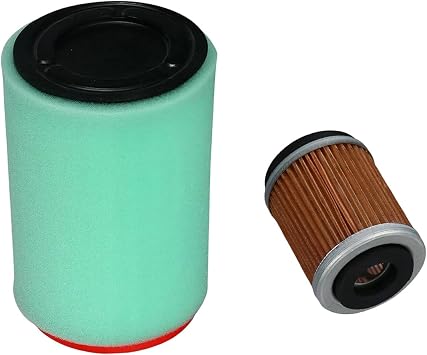 Air Filter & Oil Filter for Yamaha Big Bear 250 YFM250B 2007-2009, Big Bear 400 YFM400 2000-2012, Bear Tracker 250 YFM250X 1999-2004, Bruin 250 YFM250B 2005-2006 ATV Quad