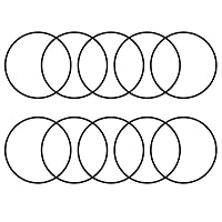 Vista 1 de uxcell Juntas Tóricas de Goma de Nitrilo 58mm DE 54mm ID 2mm de Ancho, Junta de Sellado Métrico para Automotriz, Maquinas, Tuberías, Paquete de 10