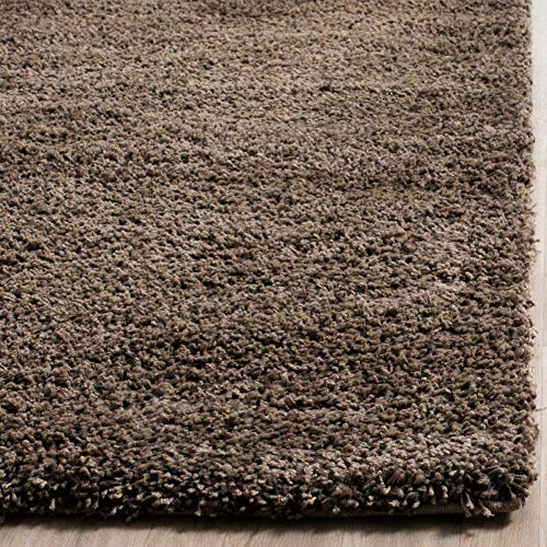Image of Imra Carpet for Hall 10 x 14 feet Handwoven Fluffy Shag Collection with 2 inch Thickness (330X420 cm) Color Mushroom