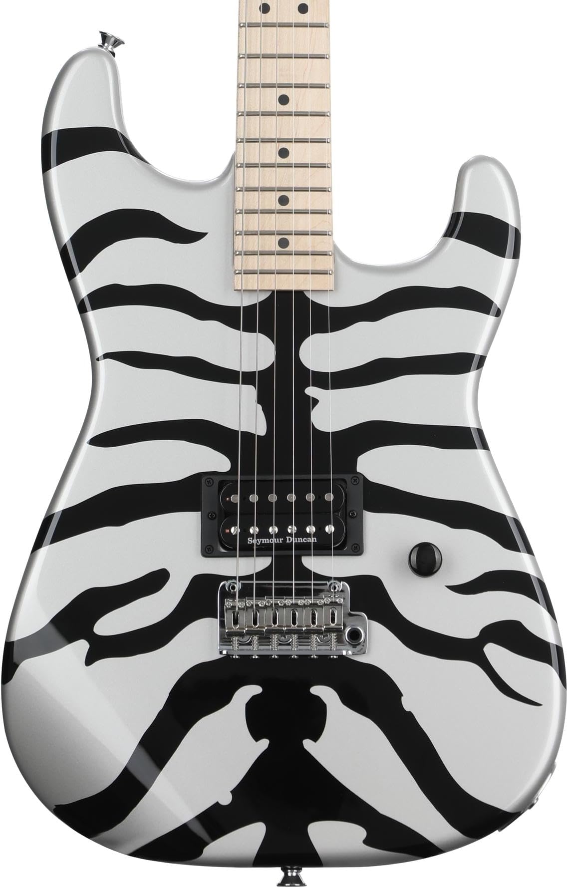 Super-Stock SD1 H 2PT M Electric Guitar - Silver Bengal
