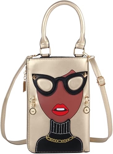 Miniatura 7 de KUANG! Bolsos de hombro para mujer, de piel sintética, con asa superior, bolso de mano para mujer