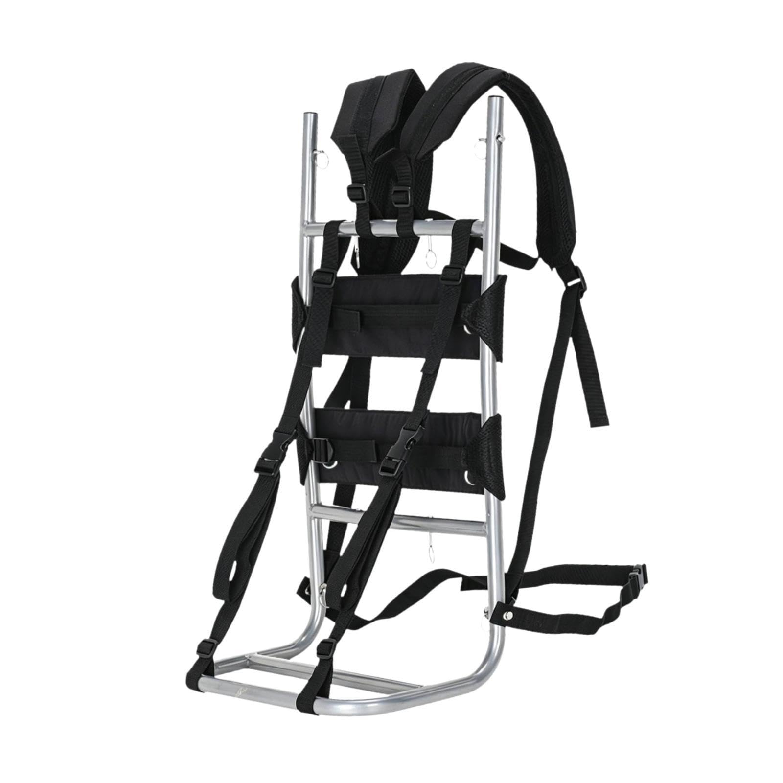 Mochila de Carga Pesada con Bastidor Externo Portátil en Aluminio Soporte Ergonómico Ajustable para Equipo Armazón Versátil Adecuado para Senderismo M, multicolor, L