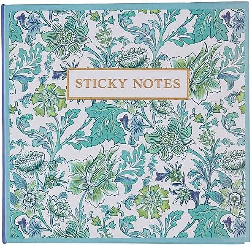 Design By Violet Fresh Blooms Sticky Notes-to-Do List Sticky Notes with Protective Cover – 300 Sheets of Matching Colour Paper – Perfect for Quick Notes, Lists, and Organising