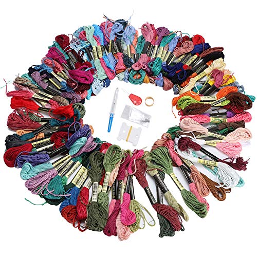 Lista de Hilos de bordar disponible en línea. 45 Kit de Hilo de Bordar DMC - 100 Colores, Bobinas y Accesorios de Costura