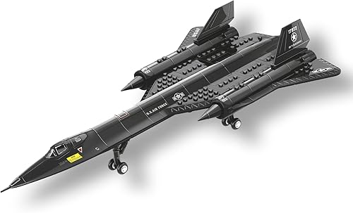 Veccsill SR71 Blackbird Model - Juego de bloques de construcción de aviones (183 unidades), kits de avión militar WW2 para niños, juegos de aviones