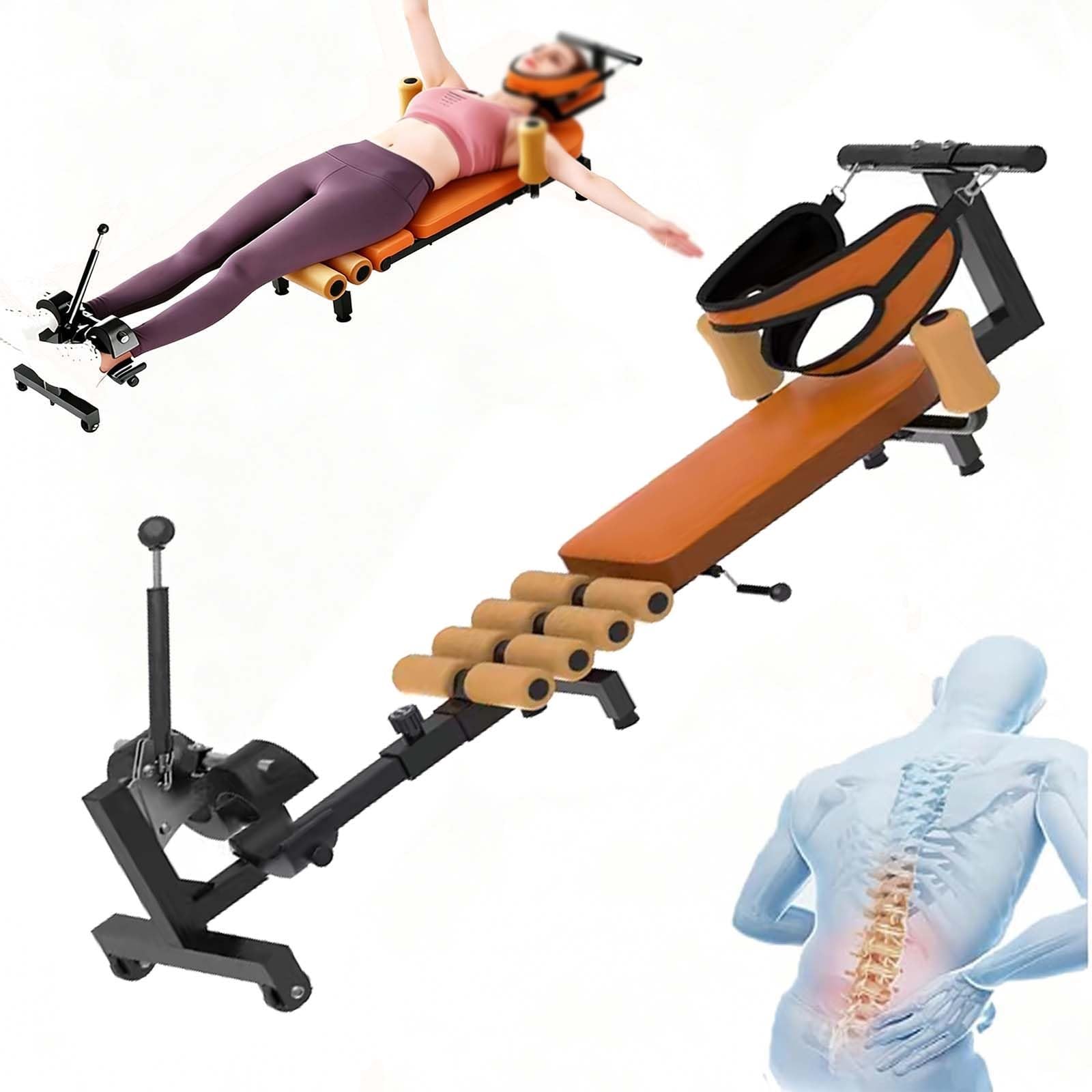 Heimfitness Rückenstrecker，rückenstrecker Bank，Höhenverstellbar，streckbank wirbelsäule für Zuhause, Fitnessstudio und Menschen mit sitzender Tätigkeit