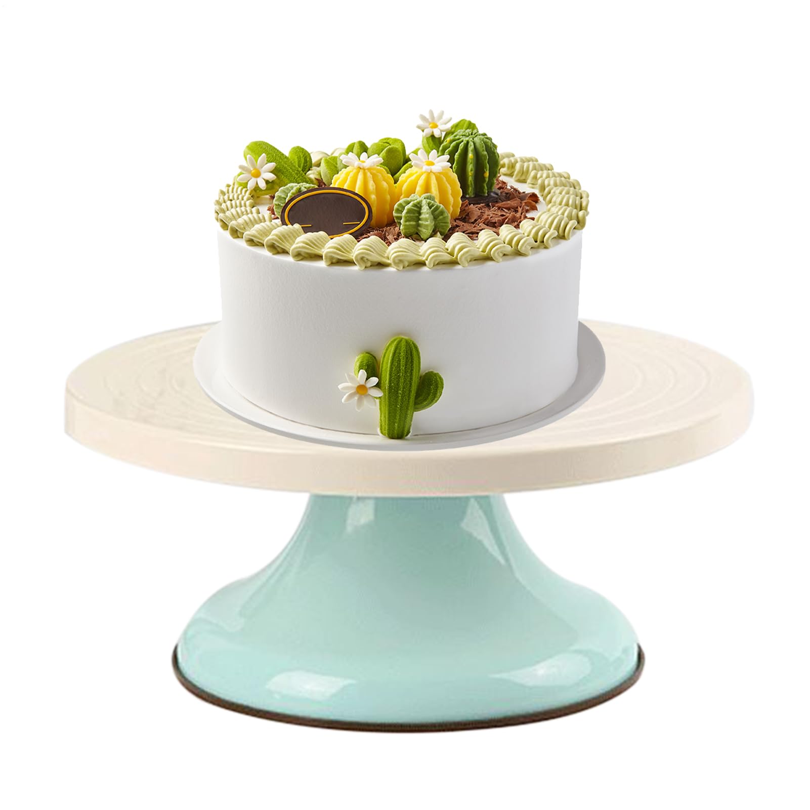 Plateau tournant pour gâteau de 25,4 cm avec support de décoration pour pâtisseries maison