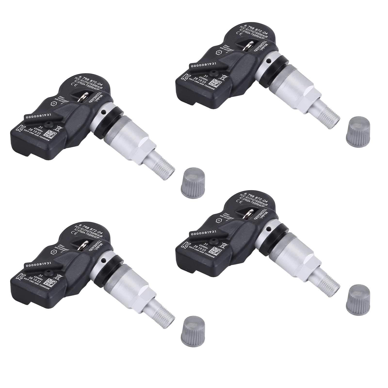 4x Reifendrucksensor Sensor Für BMW F06 F07 F10 F11 F12 F13 X1 X3 X4 36106798872 TPMS RDK Sensoren Reifendruckkontrollsystem