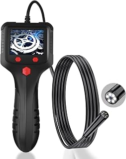 Industrial Endoscope Camera with Light, GOTMEET 8mm 1080P HD Digital Inspection Camera 4.2 Inch IPS LCD Screen IP67 Waterproof Pipe Sewer Inspection Borescope (5M)