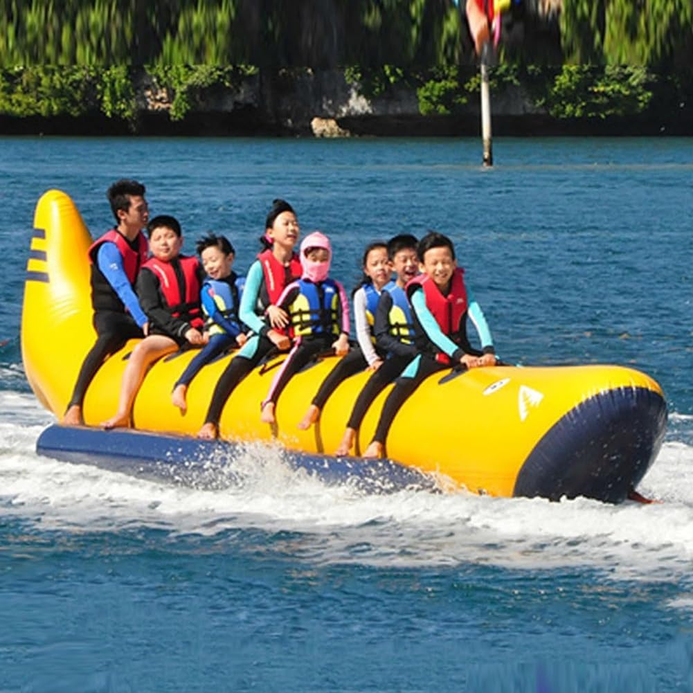Surfing Tube Tow, Inflatable Banana Boat, Flying Fish, Towable Tube, Lake Back Boat Tow Tube, Boating and Water Sports, Water Sports Inflatable Boat