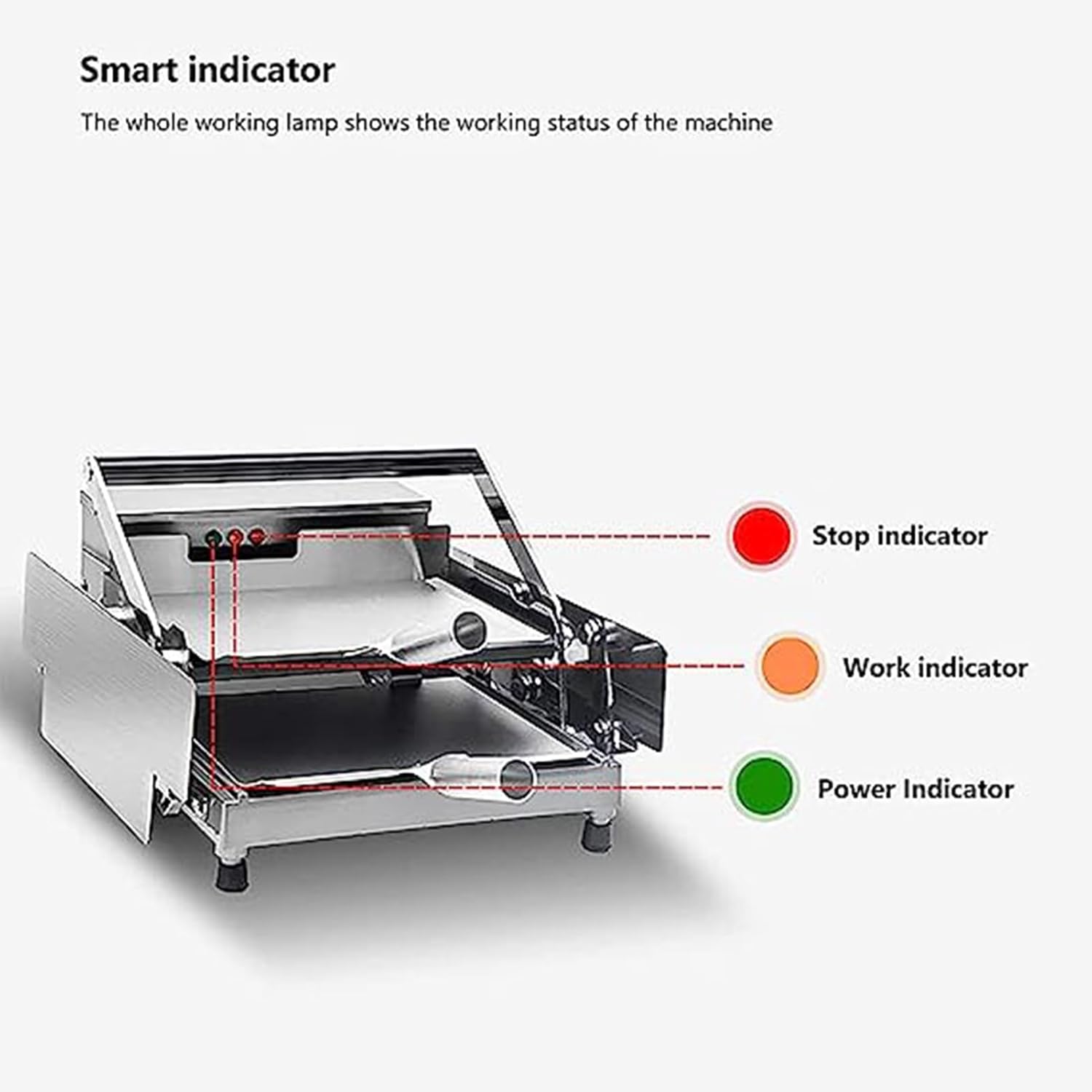 Automatic Hamburger Toaster, Double-Layer Toaster Heating Hamburger Oven, Hamburger Shop Machinery Equipment, 0-3 Minutes Timer, 50-300℃ Adjustable Temperature (Color : A)