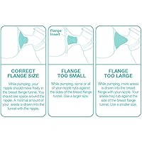 Vista 4 de Evenflo Feeding Sistema de brida AdvancedFit de 2 piezas con acceso a video instructivo, XS, 0.827 in (paquete de 2)