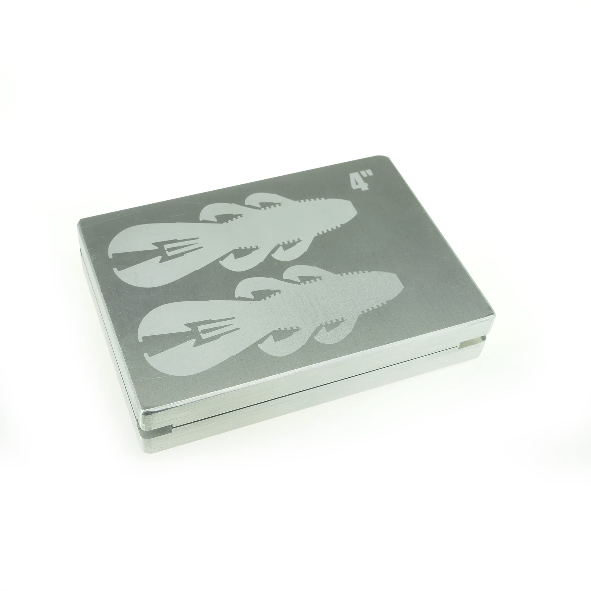 Molde de plástico suave para hacer señuelos de inyección, señuelos de pesca, dos cavidades Bandito Bug 4 pulgadas (aluminio)