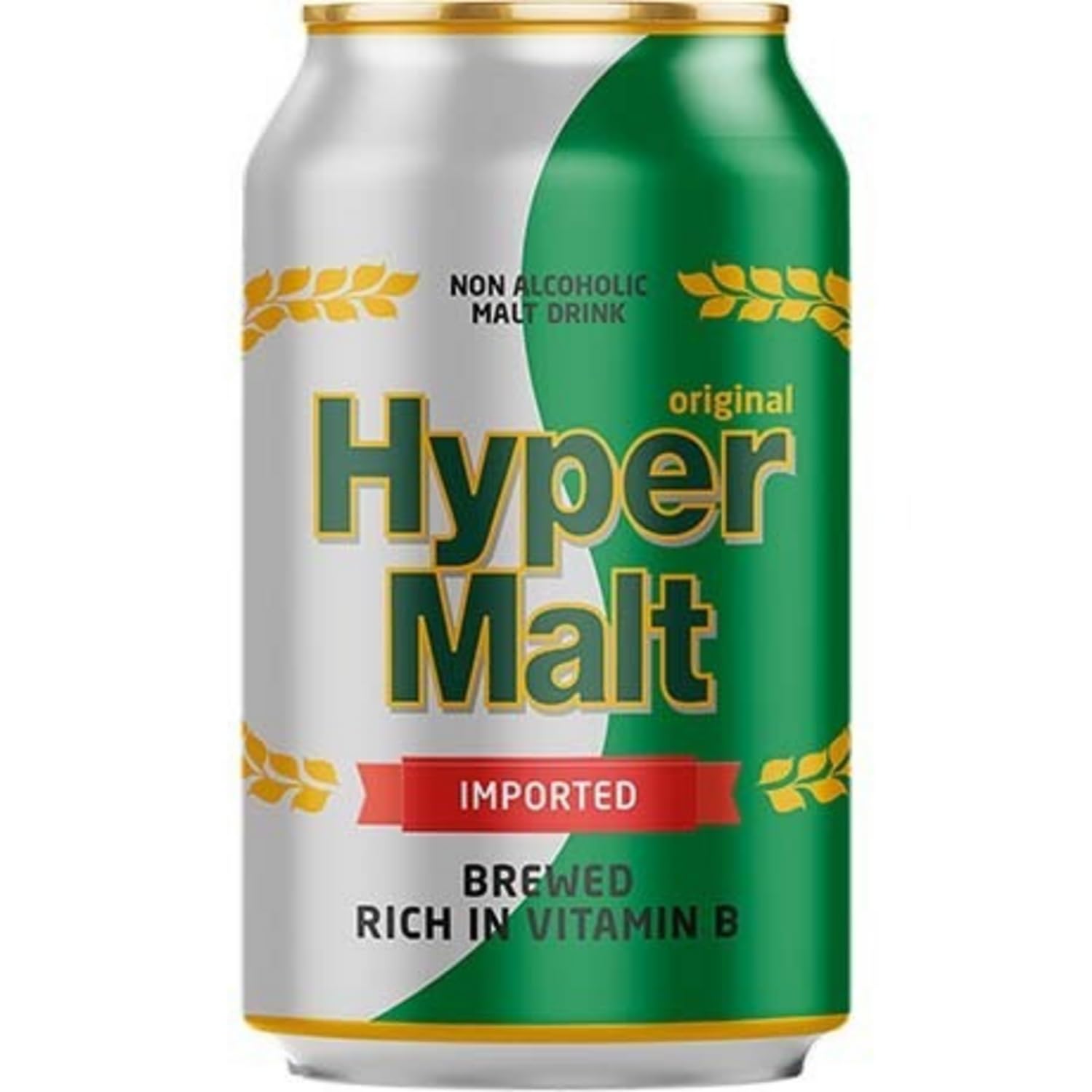 HYPER MALT - Boisson au malt en canette - Lot de 24 (330 ml)
