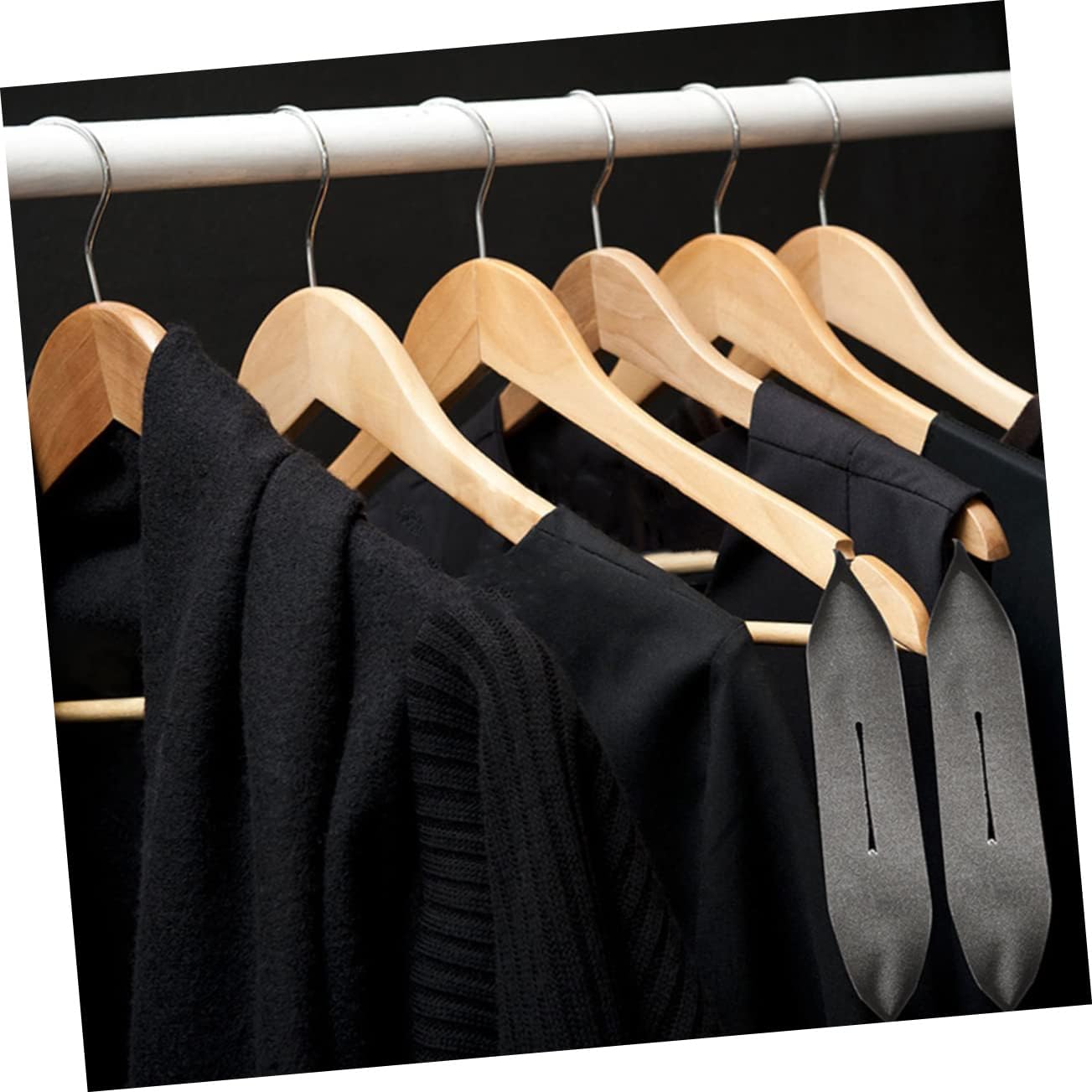 OUNONA 50Pcs Non-Slip Hanger Sponge Covers Anti-Scratch Clothing Hanger Protectors Soft Foam Anti-Skid Accessories for Suits and Coats