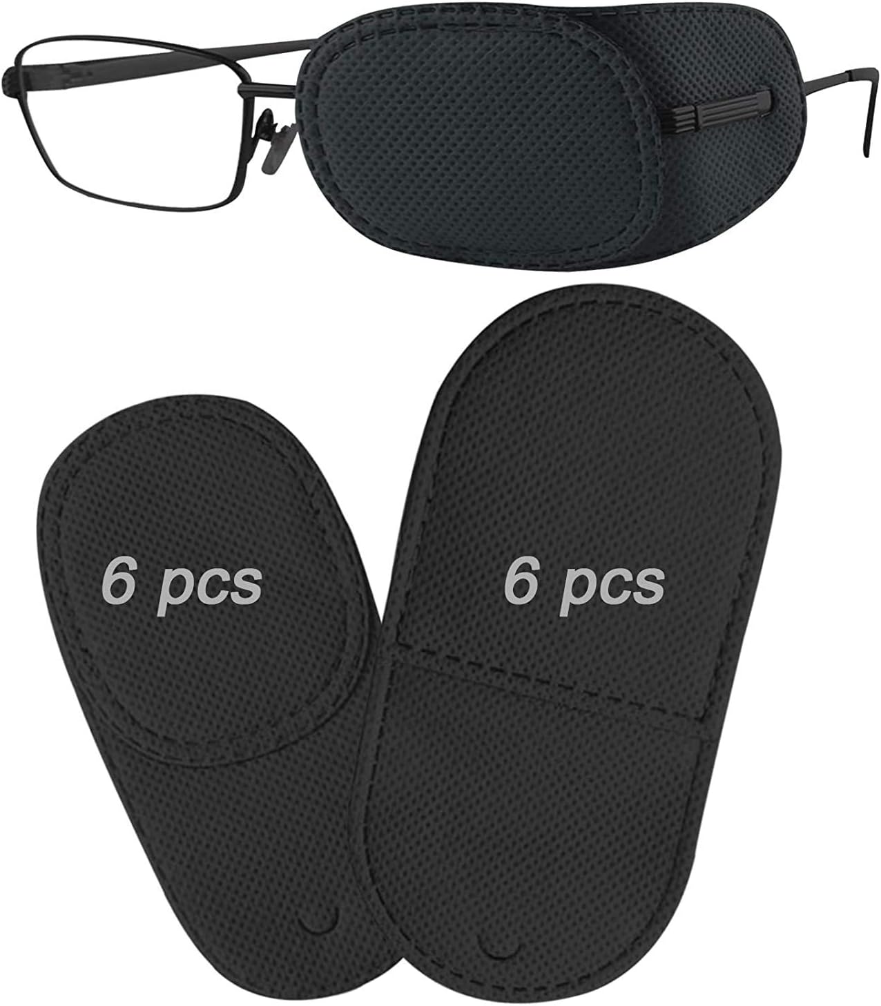 THSIREE Eye Patch for Glasses, 2 Size