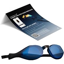 VECTOR Custom Fit Swim Goggles for Men and Women - QR Code Ships by Mail | Antifog, Custom Racing Goggles for Competitive Swimming, Triathlon, Open Water