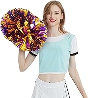 Vista 3 de Pompones de animadora para fiestas deportivas, accesorios de equipo de baile, espíritu de animación (A-1)