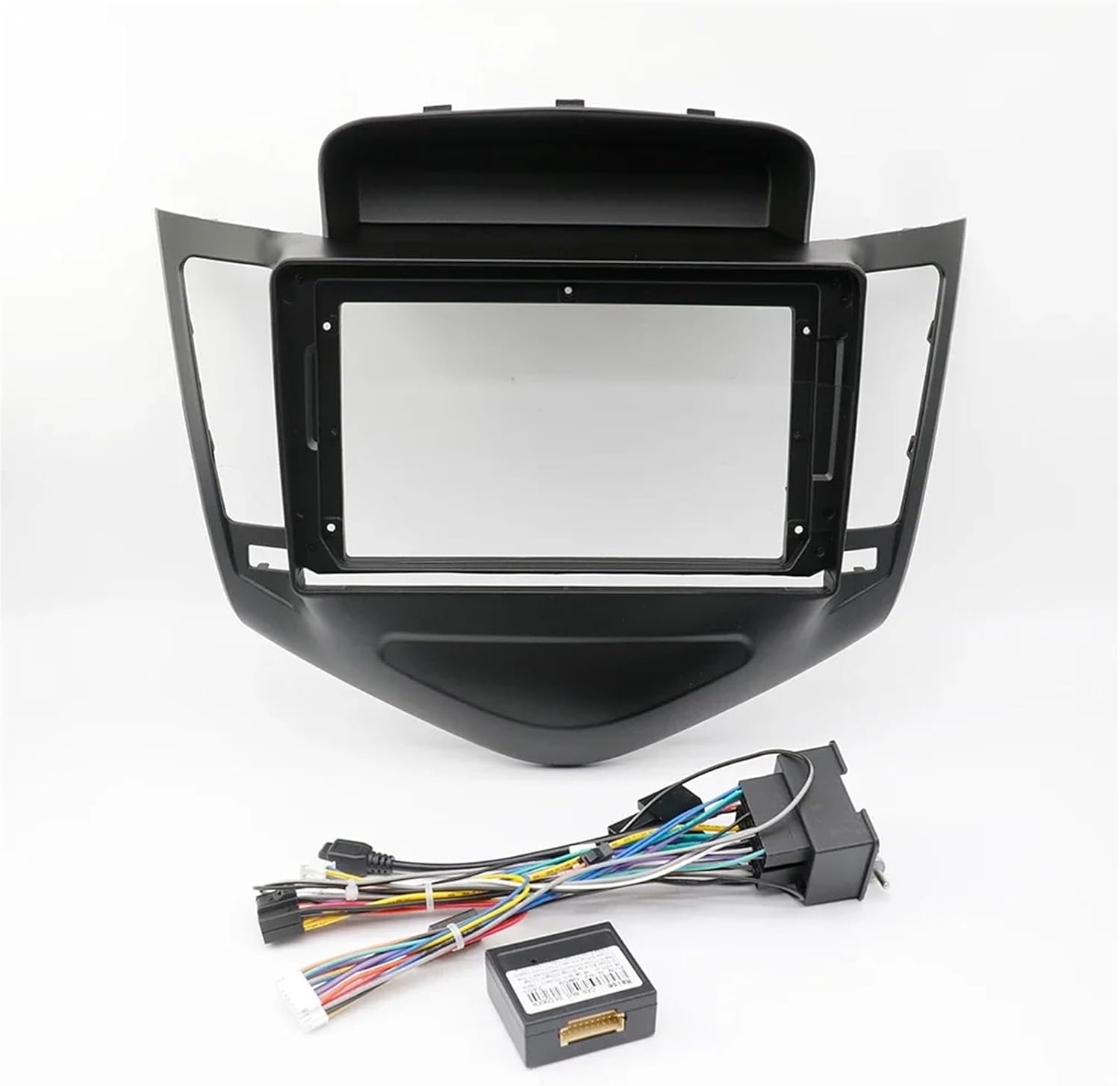 Car Radio Panel Car Radio Frame 2Din DVD Audio Fitting Adaptor Trim Kits Panel 9" Fit for Chevy Cruze 2009-2014 Double Din Player Durable(Frame Cable Canbus)
