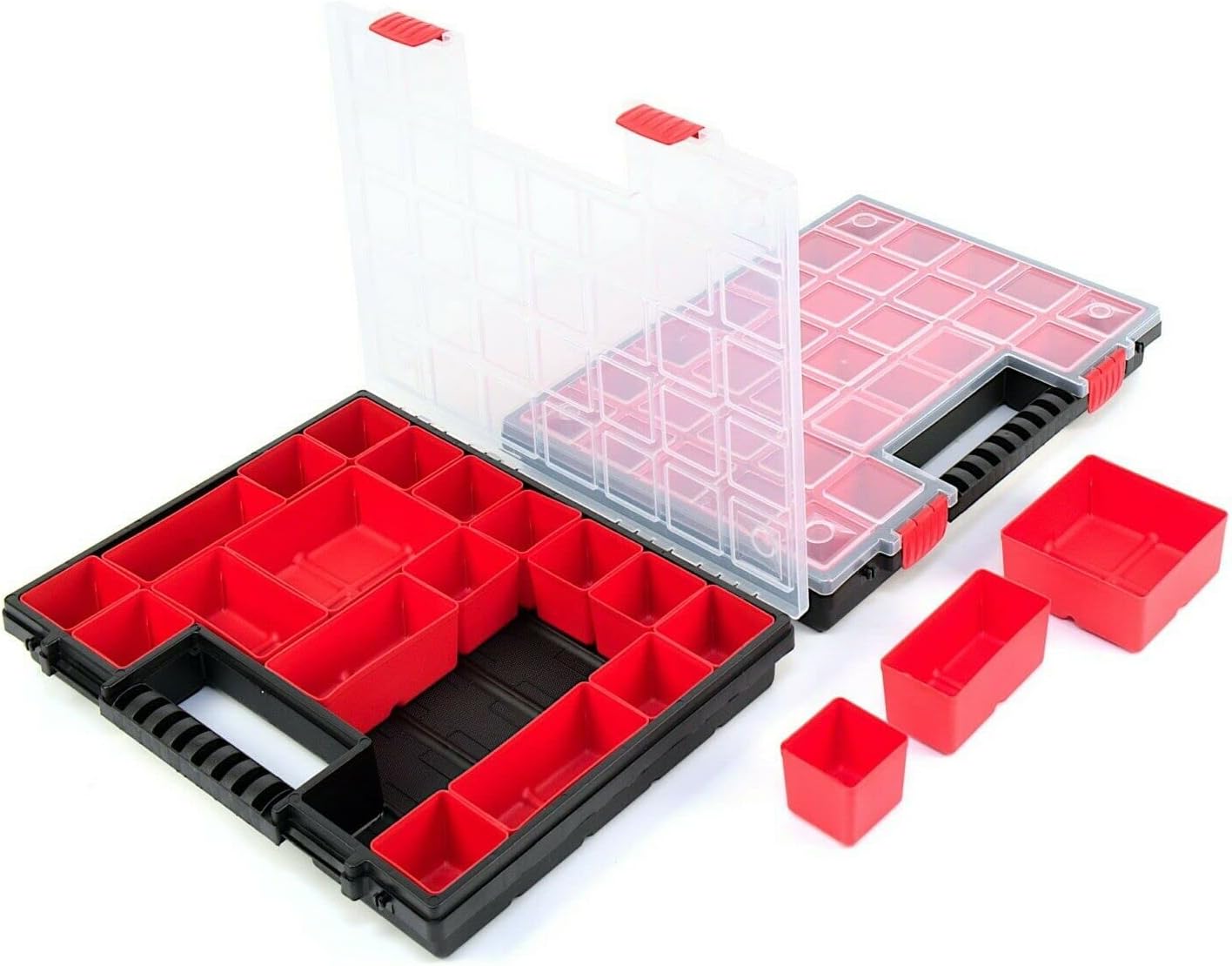 2x Sortierkasten Sortimentskasten Sortierbox Kleinteilemazagin mit ...