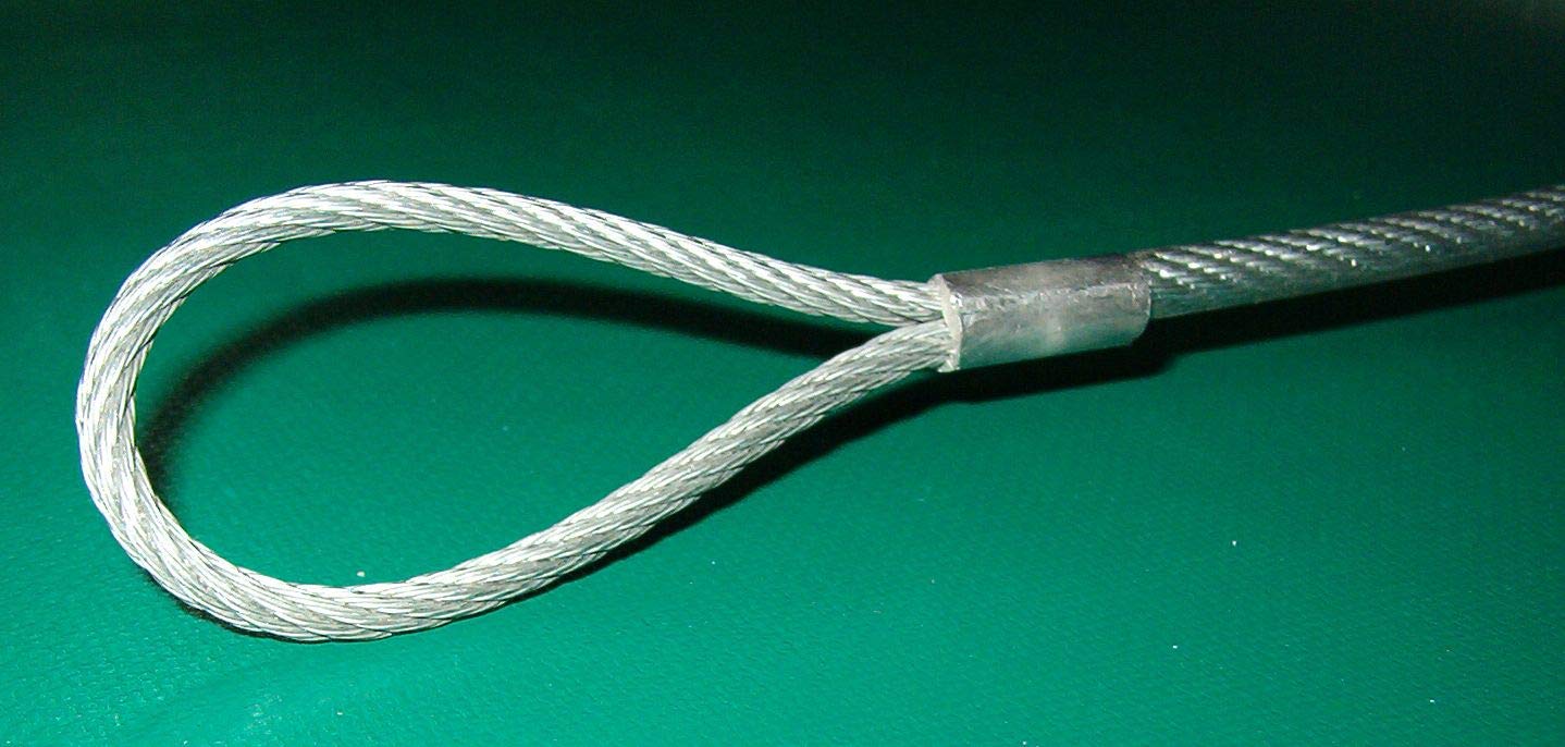 Cable de Acero Trenzado Galvanizado y Plastificado para Tensar la Red de Tenis y Vóleibol de 14 Metros. Cable de Repuesto para la Tensión de la Red
