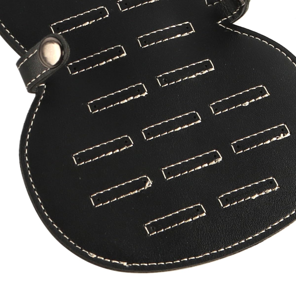 Personalizowany uchwyt na kostki do gitary PU Skórzany organizer na kostki do gitar akustyczno-elektrycznych Stylowy prezent muzyczny dla gitarzystów i muzyków (czarny)