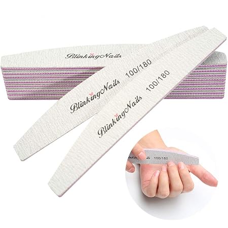 Amazon Com Nail Files And Buffers Professional Nail File 100 180 Grit Sanding File Set Double Side Washable Block Filen Nails Disposable Nail Files Bulk Of Nail Art Tools Beauty
